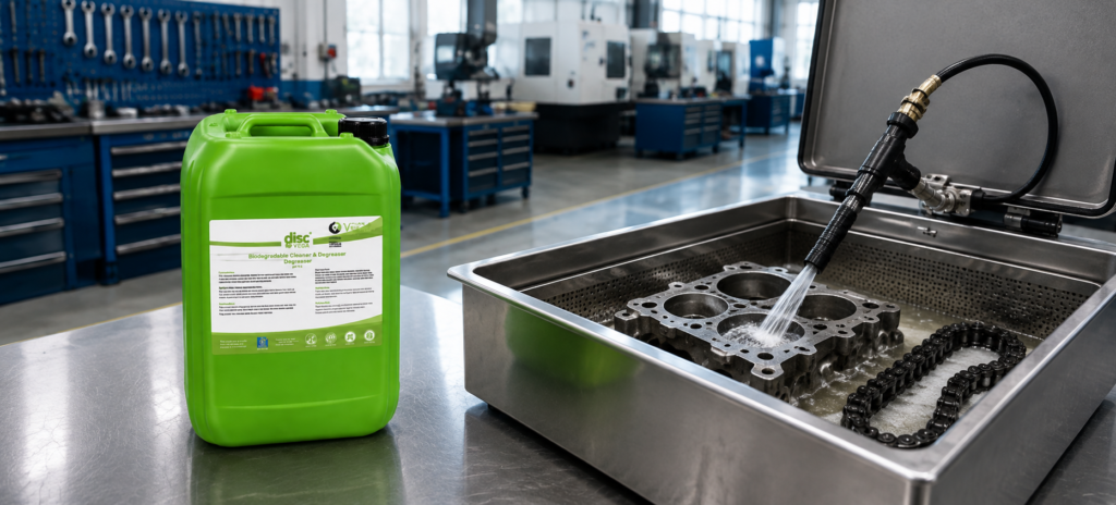 Industrial Workshop Parts Cleaning Setup